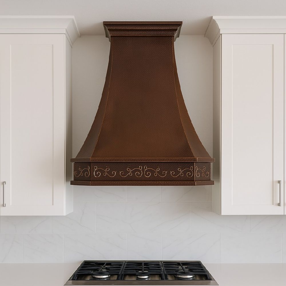 SoLuna copper range hood
